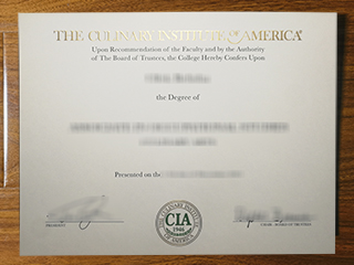 Culinary Institute of America diploma