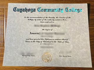 Cuyahoga Community College diploma