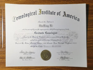 Gemological Institute of America certificate