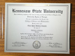 Kennesaw State University diploma