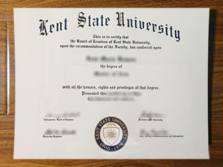 Kent State University diploma