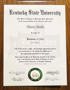Kentucky State University diploma