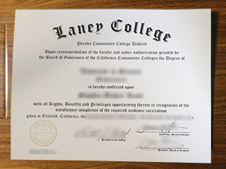 Laney College diploma