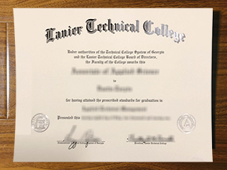 Lanier Technical College diploma