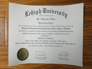 Lehigh University diploma