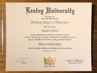 Lesley University diploma