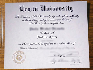 Lewis University diploma