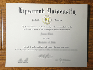 Lipscomb University diploma