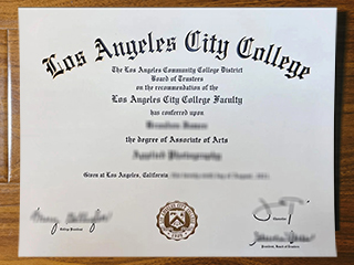Los Angeles City College diploma