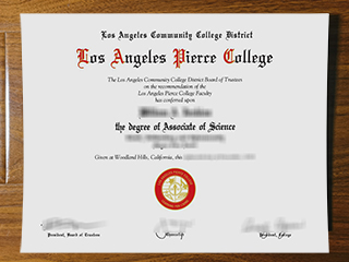 Los Angeles Pierce College diploma