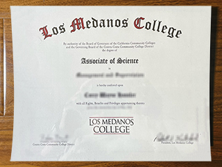 Los Medanos College diploma