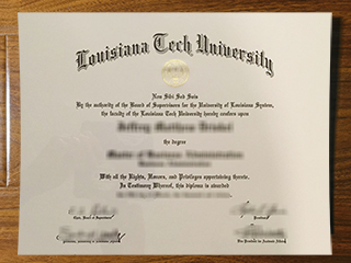 Louisiana Tech University diploma