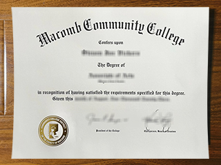 Macomb Community College diploma