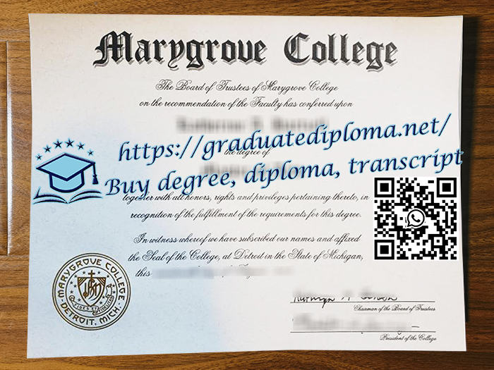Marygrove College diploma