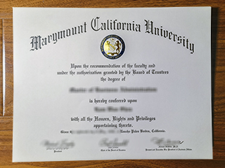 Marymount California University diploma