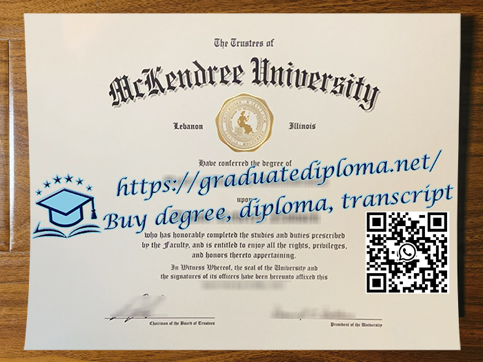 McKendree University diploma