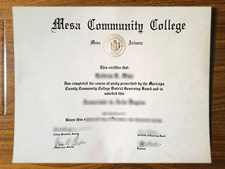 Mesa Community College diploma