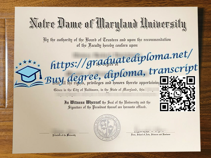 Notre Dame of Maryland University degree