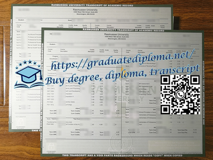 Rasmussen-University-transcript