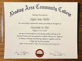 Reading Area Community College diploma