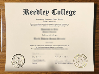 Reedley College diploma