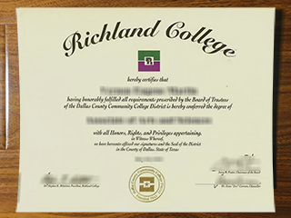 Richland College diploma