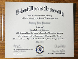 Robert Morris University diploma