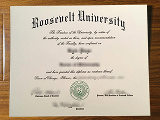 Roosevelt University diploma