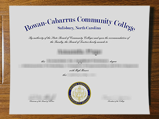 Rowan-Cabarrus Community College diploma