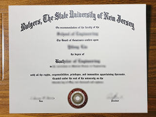 Rutgers University diploma