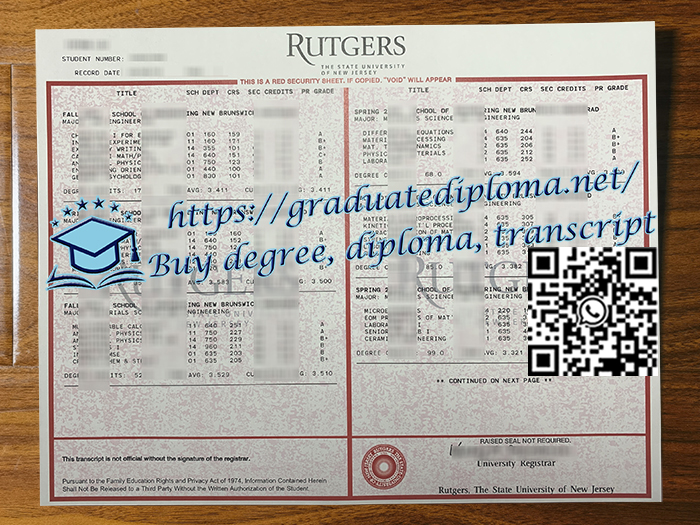 Rutgers-University-transcript