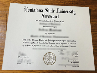 LSU Shreveport diploma