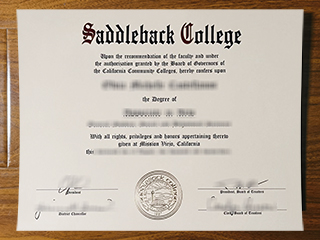 Saddleback College diploma