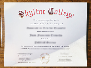 Skyline College diploma