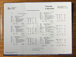Towson University transcript