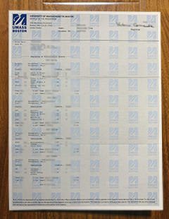 University of Massachusetts Boston transcript