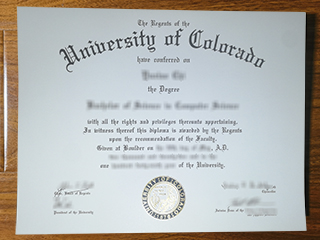University of Colorado Boulder diploma
