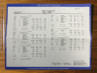University of Kansas transcript