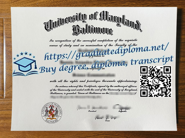 University of Maryland Baltimore degree