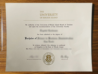 University of Rhode Island diploma