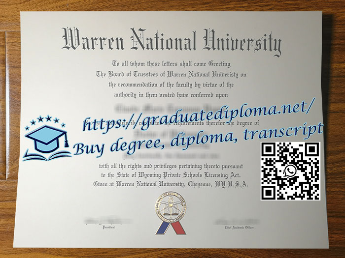 Warren National University degree