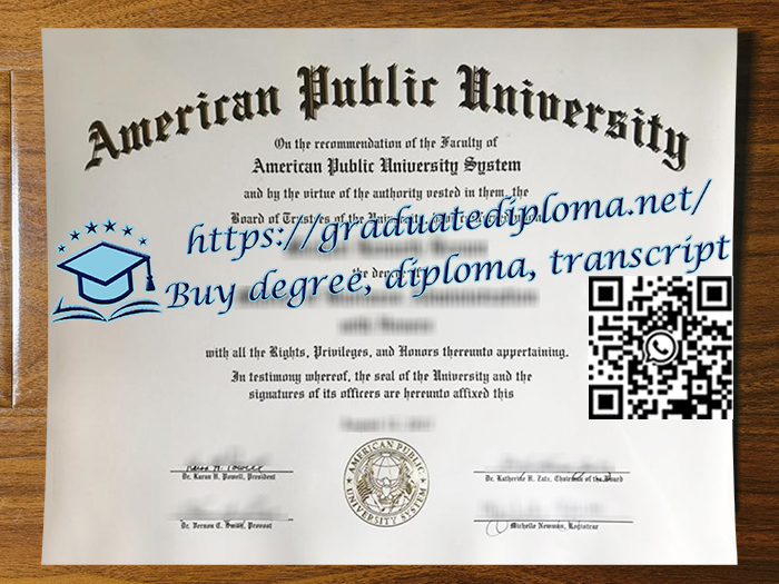 American-Public-University-degree