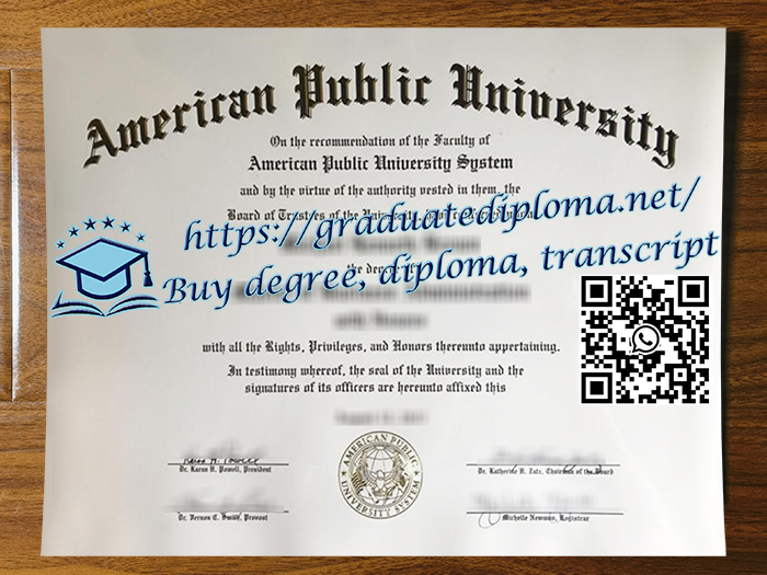 American Public University degree