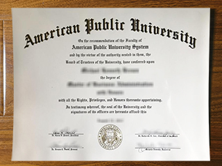 American Public University diploma