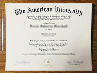 American University diploma