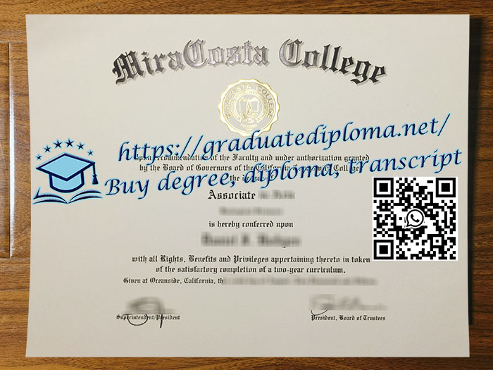 MiraCosta College degree