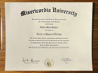 Misericordia University diploma