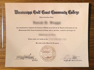 Mississippi Gulf Coast Community College diploma
