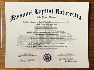 Missouri Baptist University diploma