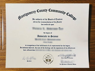 Montgomery County Community College diploma
